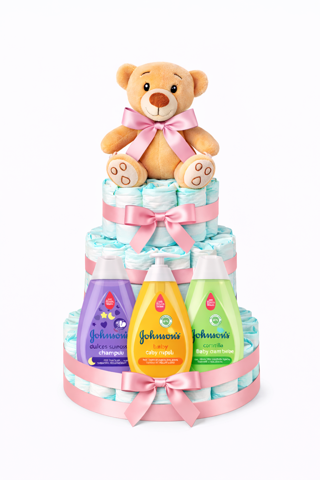 Tarta de pañales Johnson's baby