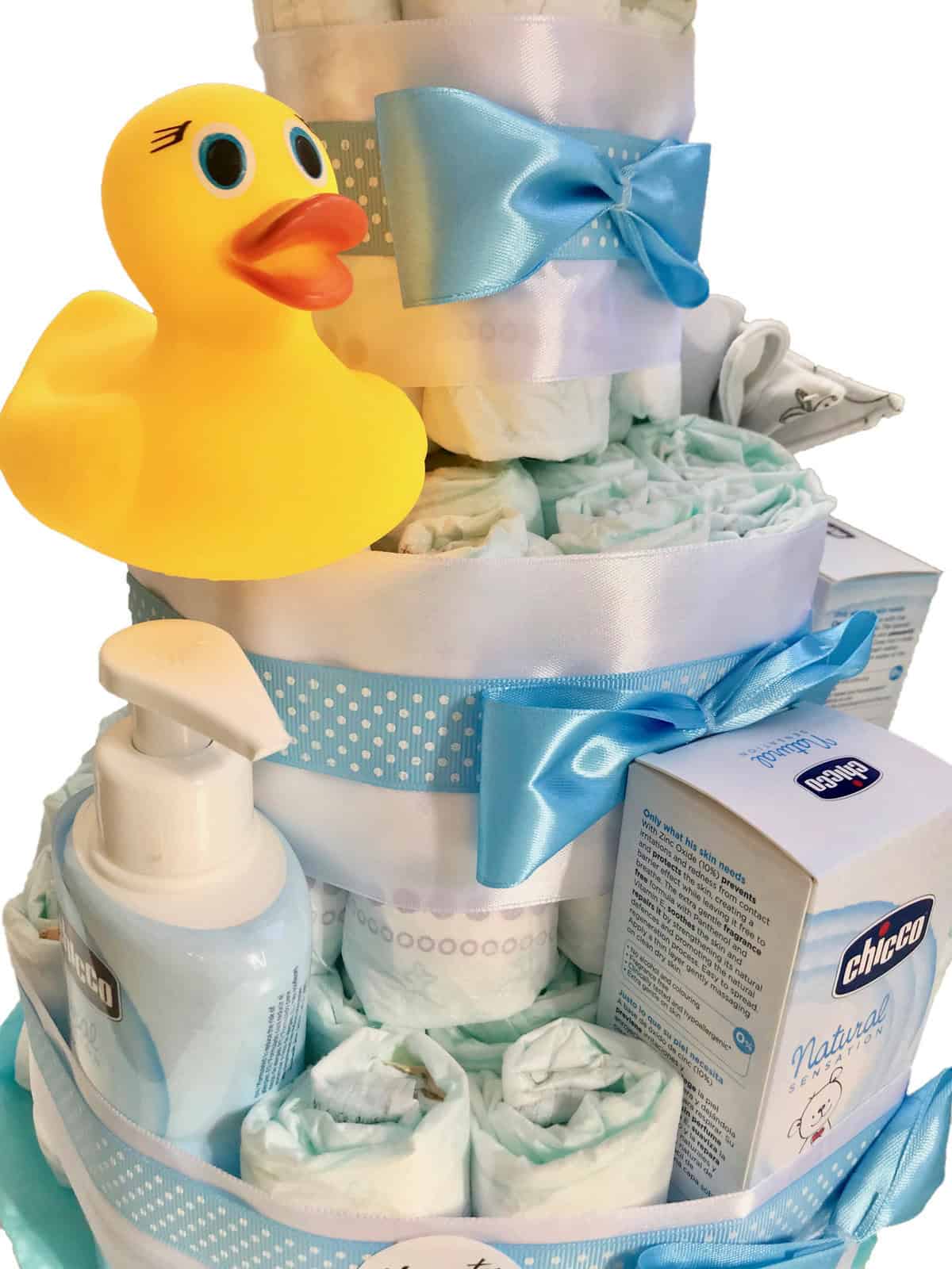 Tarta-de-pañales-chicco-azul-baño-2