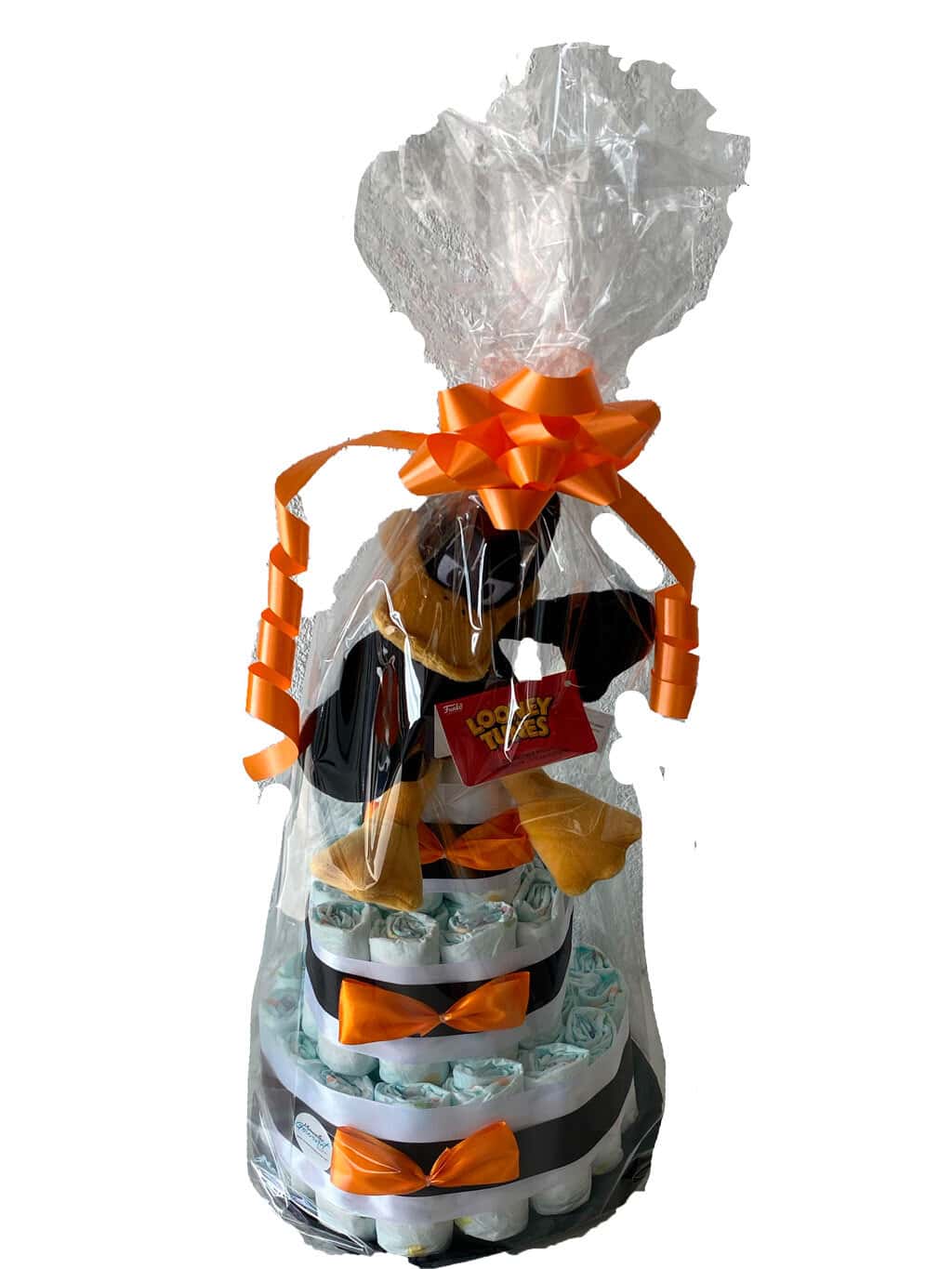 Tarta de pañales Looney tunes Pato Lucas