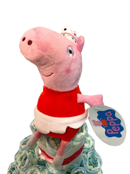 Tarta de pañales Peppa pig