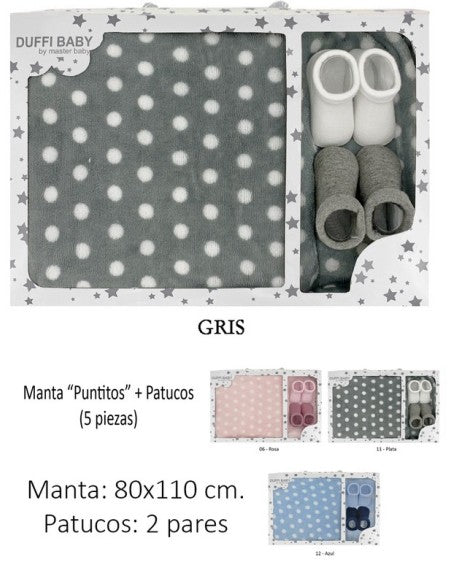 Manta de bebe azul Duffi