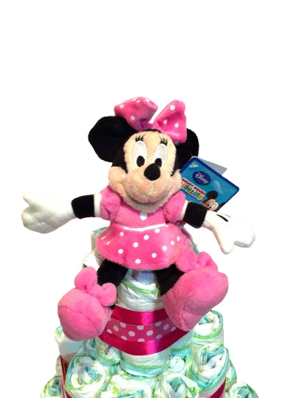 Tarta de pañales Minnie Mouse Disney