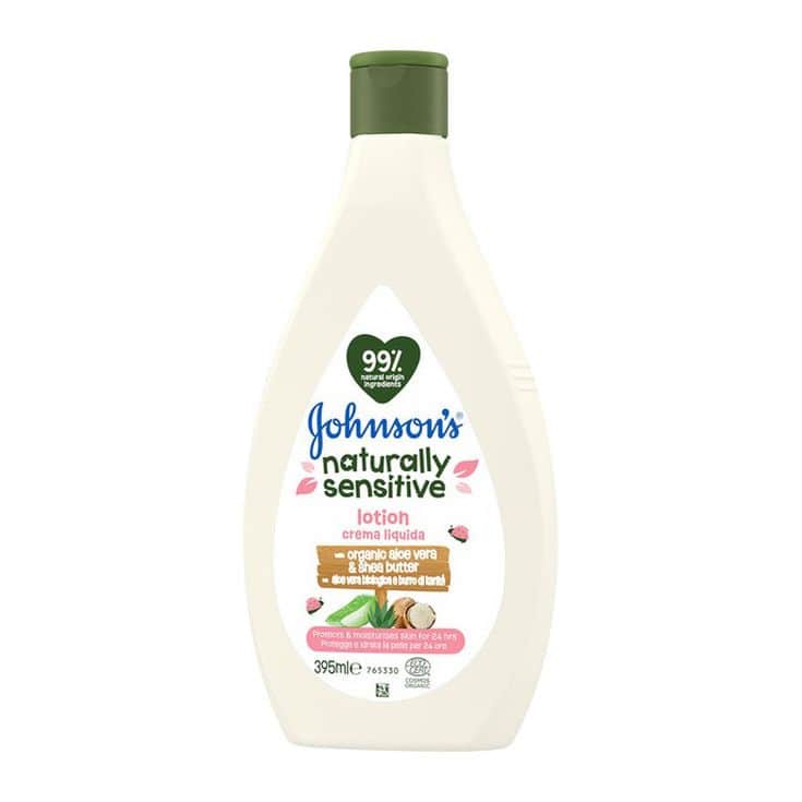 Locion Johnsons baby naturally sensitive 395 ml