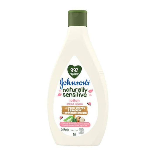 Locion Johnsons baby naturally sensitive 395 ml