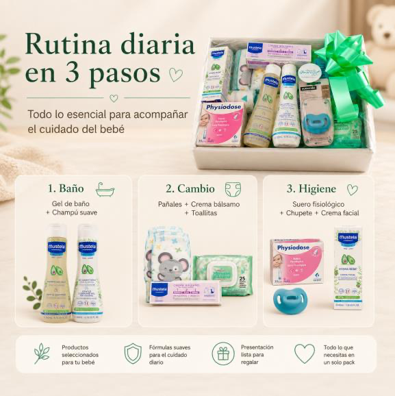 Cesta De Regalo Para Recién Nacido MomentosGourmet