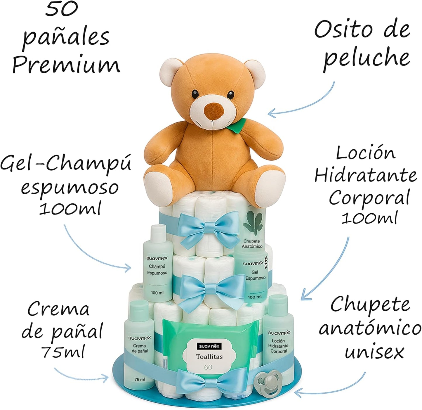 Tarta de pañales Suavinex
