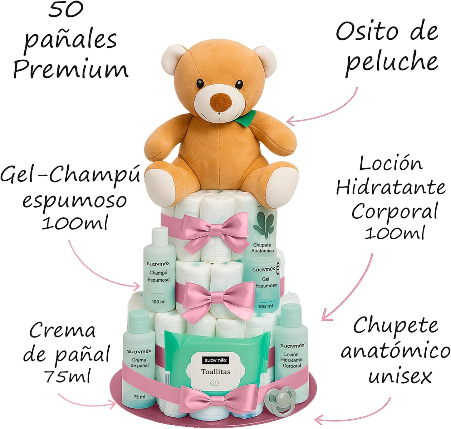 Tarta de pañales Suavinex