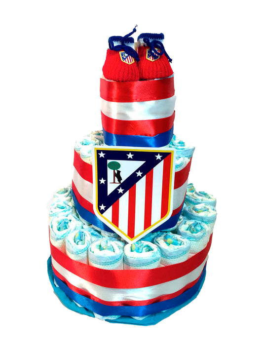 Tarta de pañales DODOT Atlético de Madrid