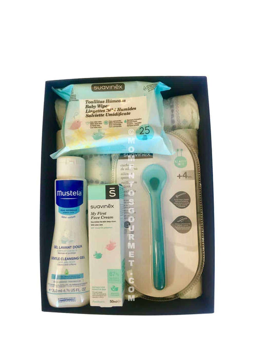 Canastilla Bebé para regalo Mustela + Suavinex