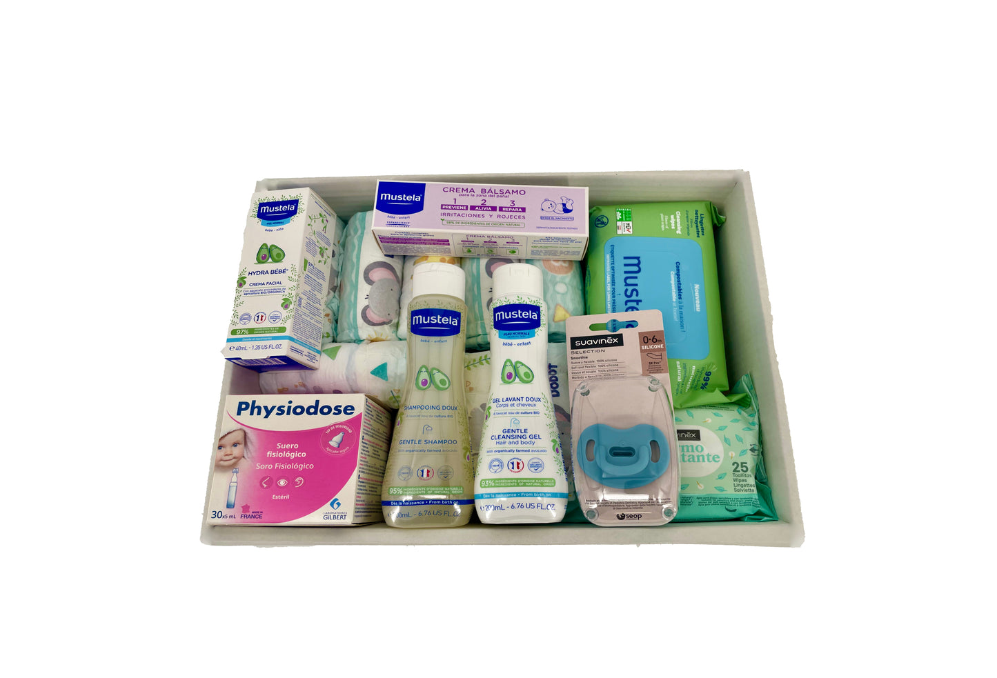 Canastilla recién nacido Mustela Suavinex especial regalo