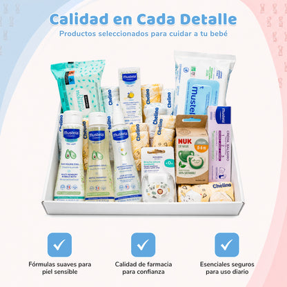 Canastilla Completa de Productos para el Cuidado del Bebé