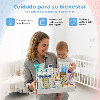 Canastilla Completa de Productos para el Cuidado del Bebé
