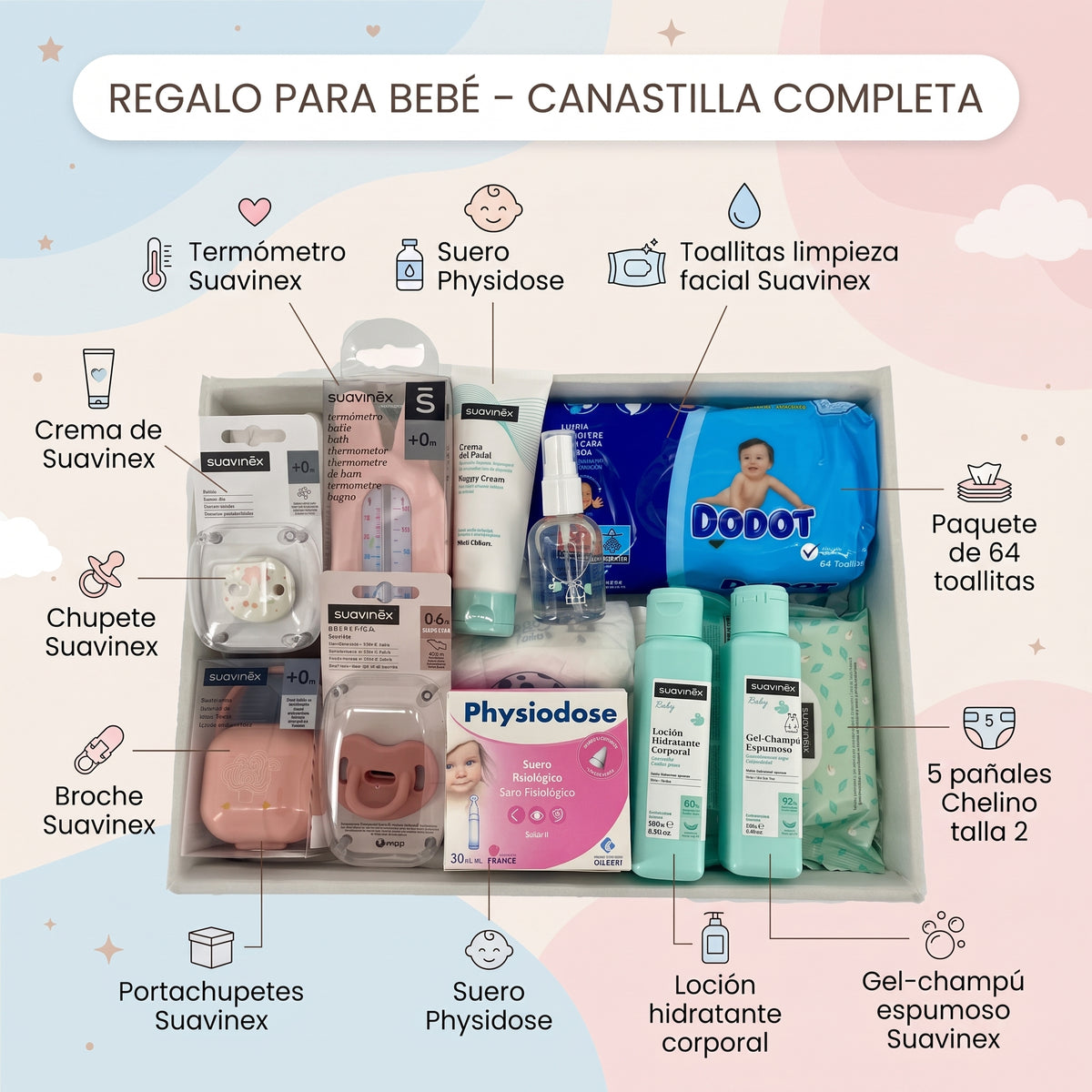 Canastilla Baby Pink