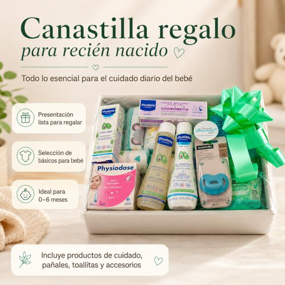 Cesta De Regalo Para Recién Nacido MomentosGourmet