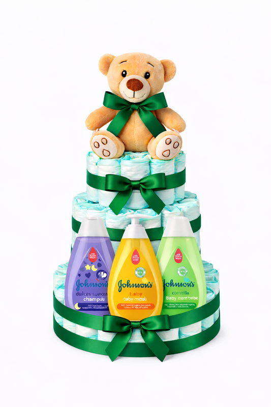 Tarta de pañales Johnson's baby