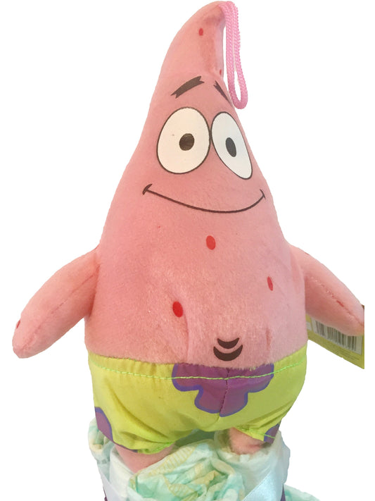 Tarta de pañales Bob esponja Patricio
