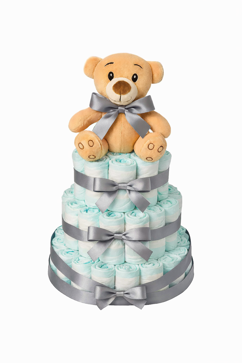 Tarta de pañales Osito Primavera