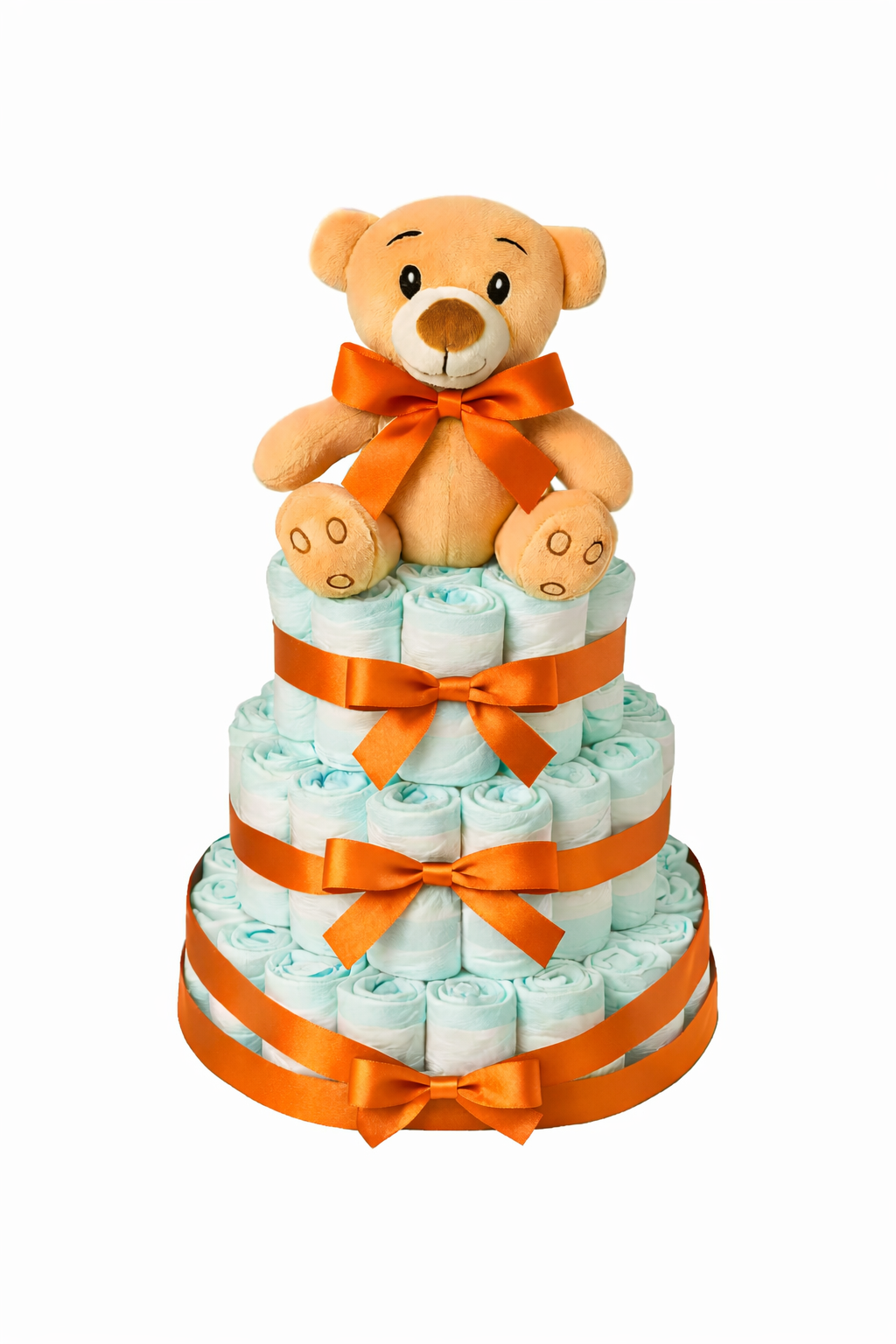 Tarta de pañales Osito Primavera