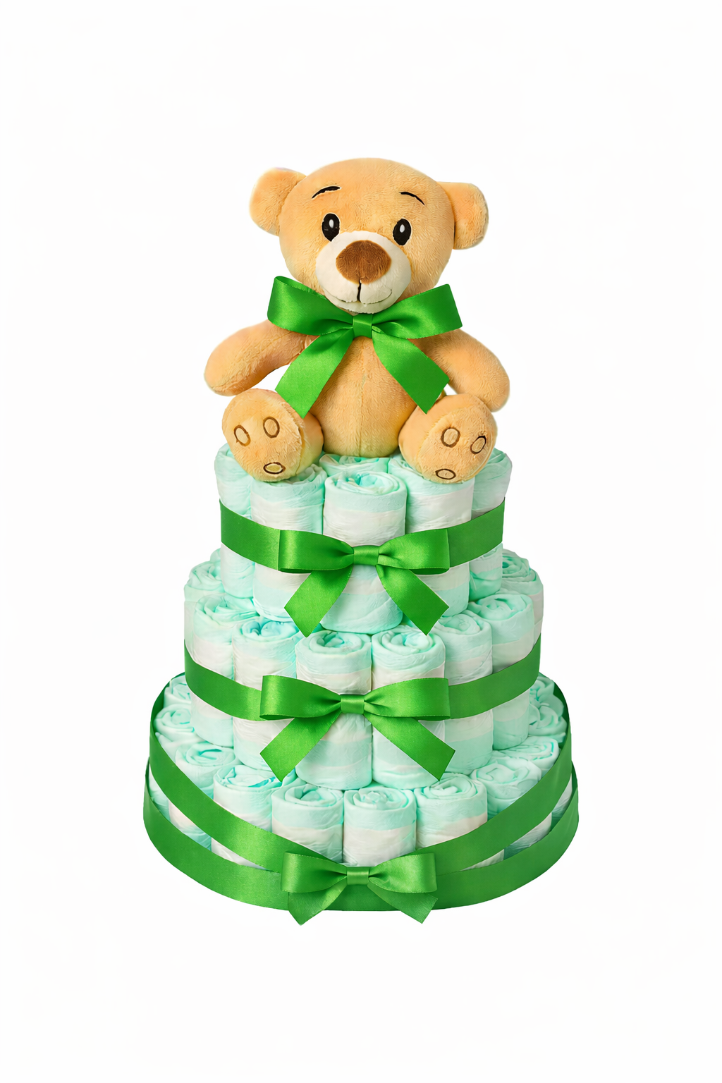 Tarta de pañales Osito Primavera