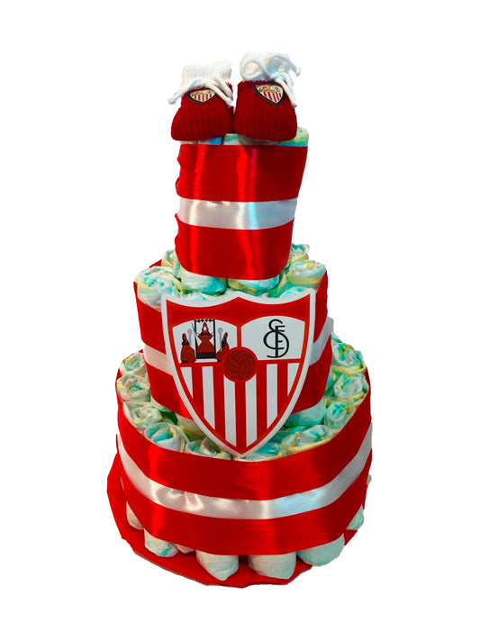 Tarta de pañales DODOT Sevilla C.F.