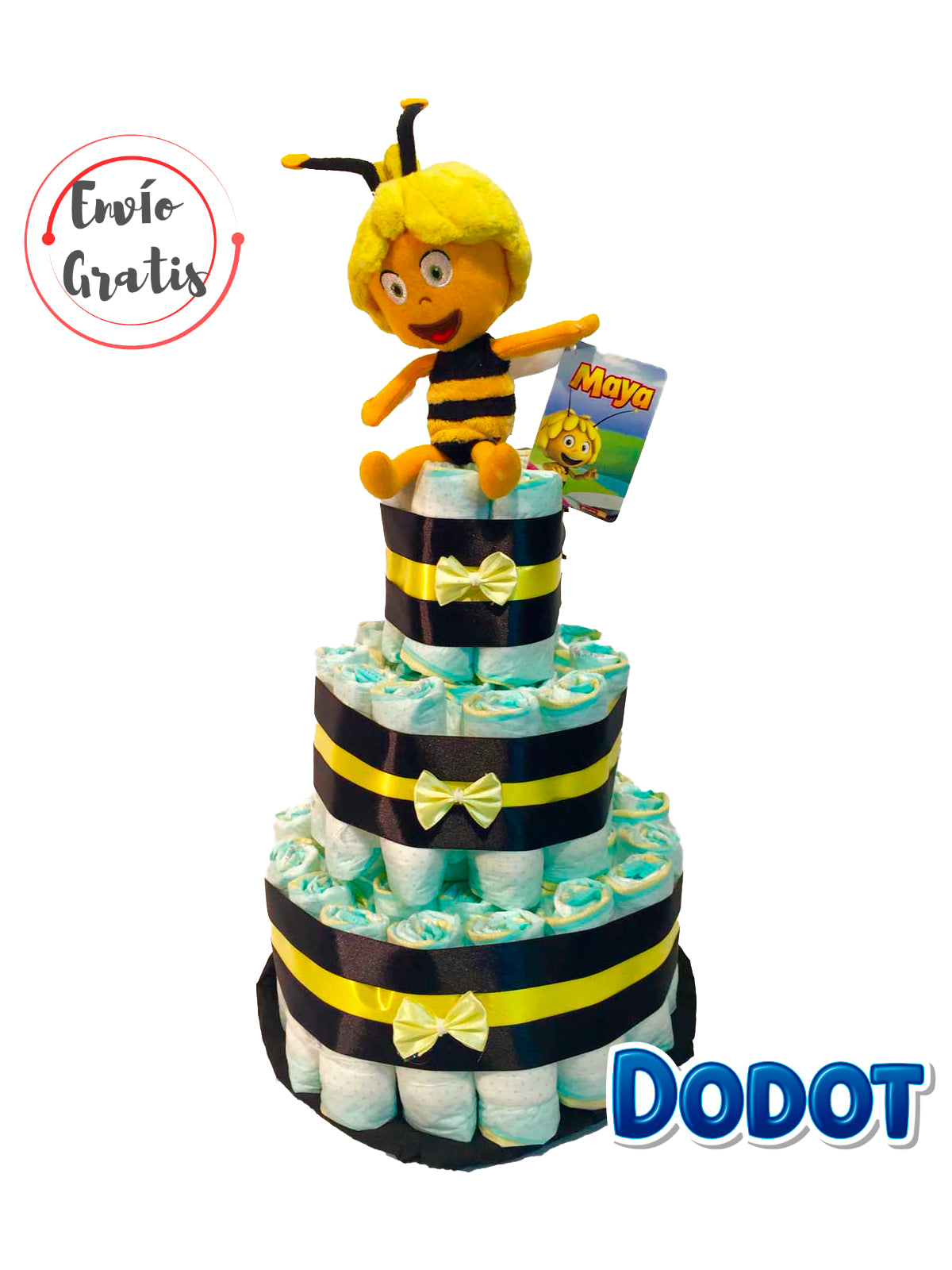 Tarta de pañales DODOT La abeja maya