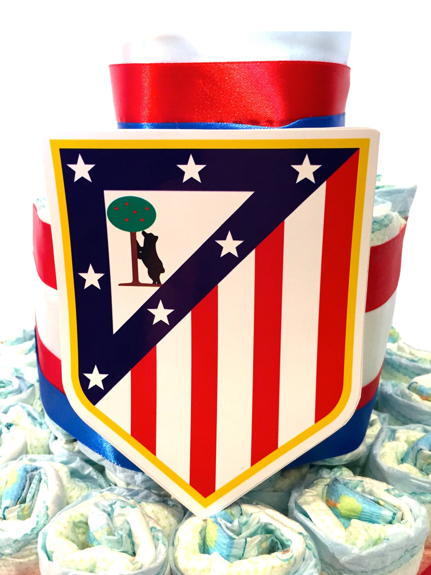 Tarta de pañales DODOT Atlético de Madrid