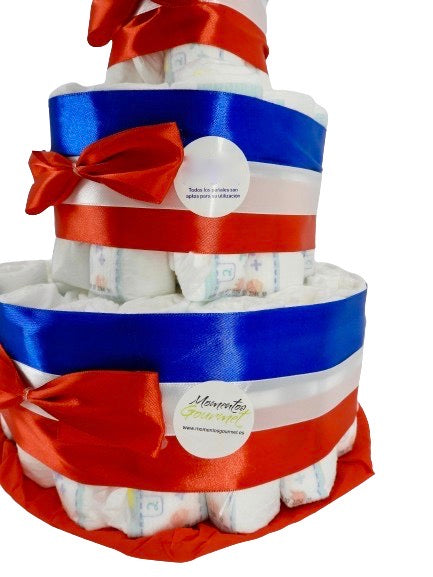 Tarta de pañales Avengers Capitán América