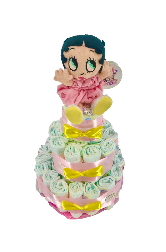 Tarta de pañales Betty Boop