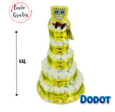 Tarta de pañales DODOT Bob Esponja