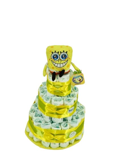 Tarta-de-pañales-Bob-esponja-momentosgourmet