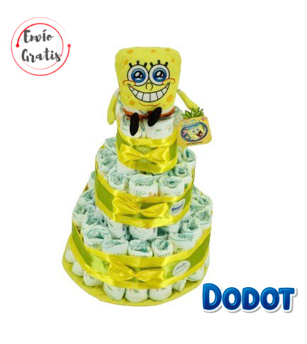 Tarta de pañales DODOT Bob Esponja