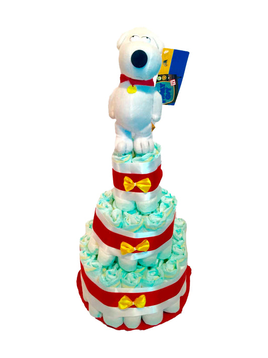 Tarta de pañales DODOT Brian Griffin (padre de familia)