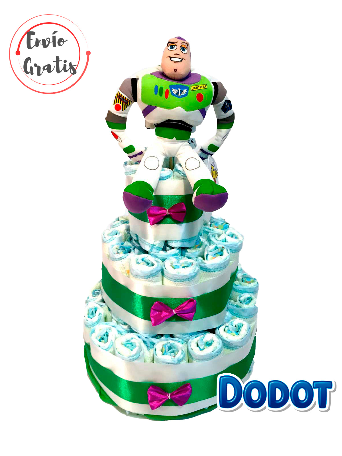 Tarta de pañales DODOT Buzzlightyear Toy Story