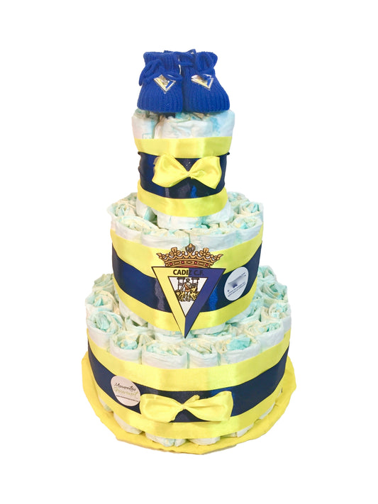 Tarta de pañales Cádiz CF