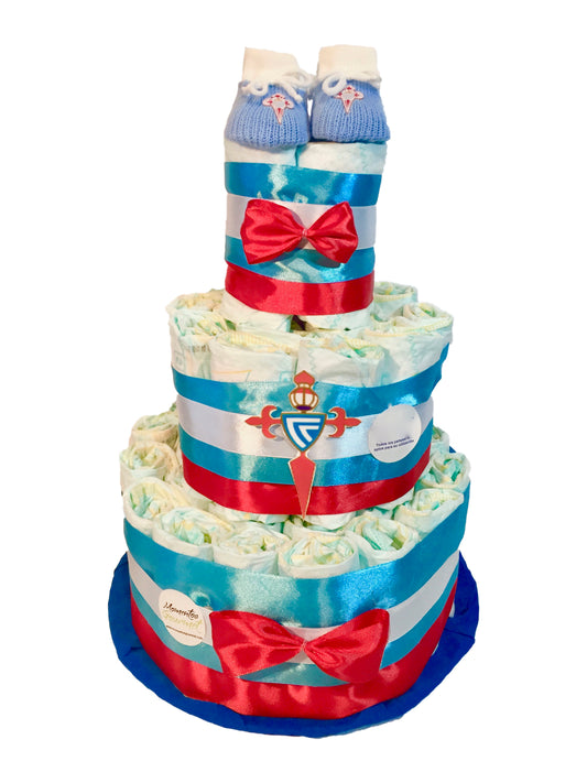Tarta de pañales Real Club Celta de Vigo