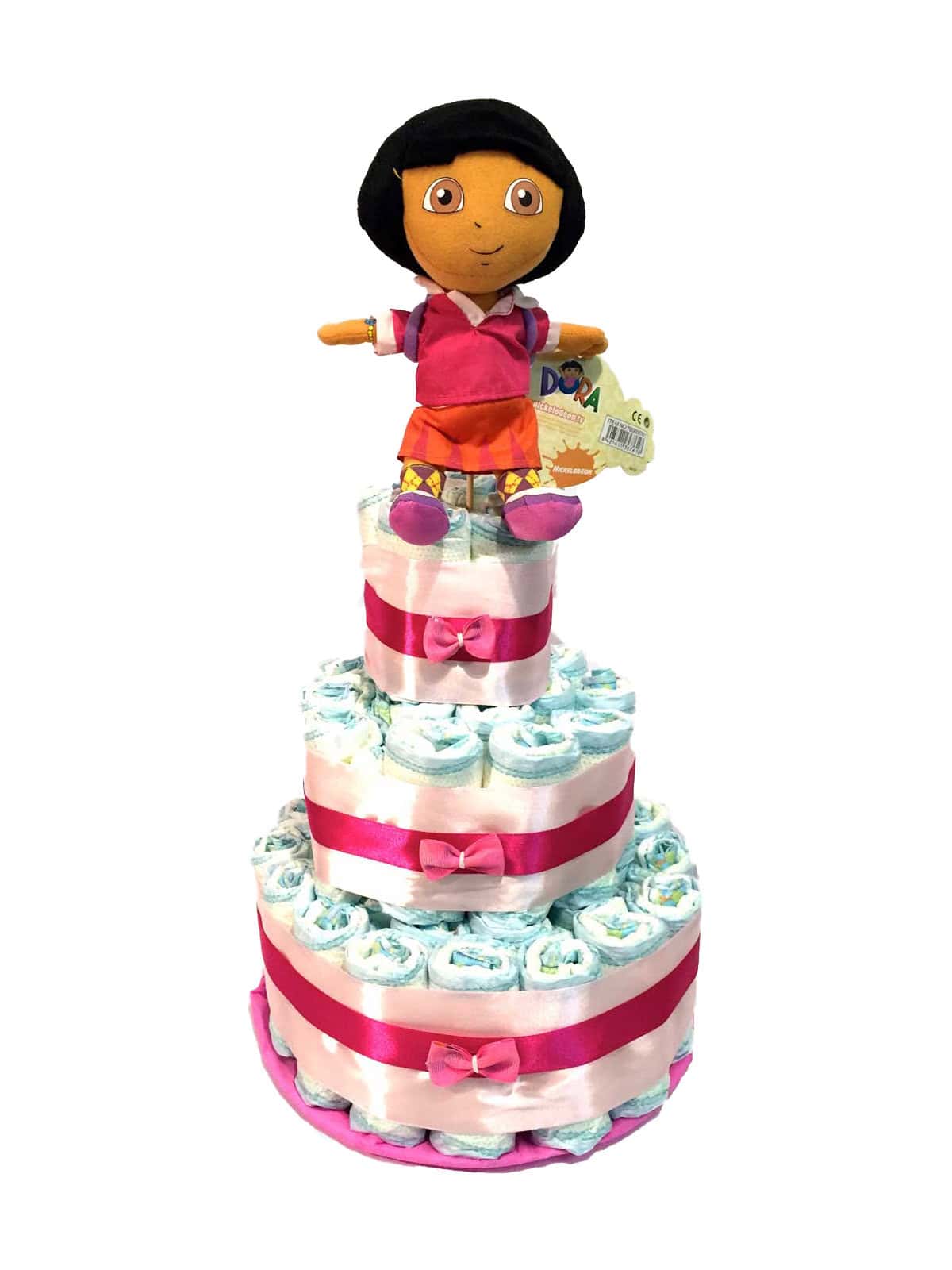 Tarta-de-pañales-Dora-Exploradora