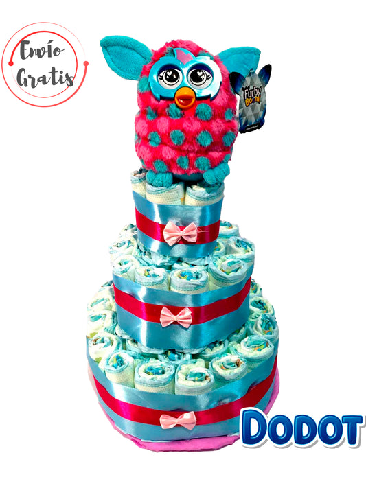 Tarta de pañales DODOT Furby