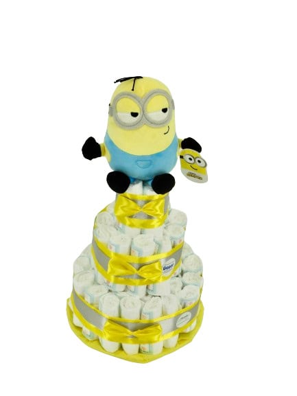 Tarta-de-pañales-Minion-momentosgourmet