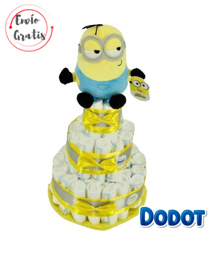 Tarta de pañales DODOT Minions