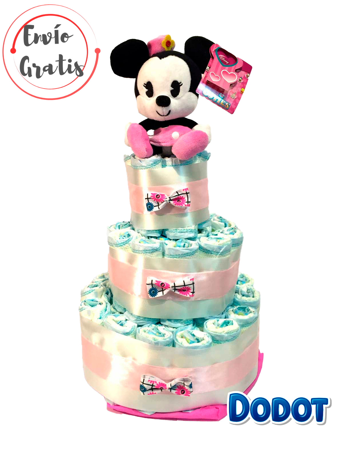 Tarta de pañales DODOT Minnie Disney Cutties Kids