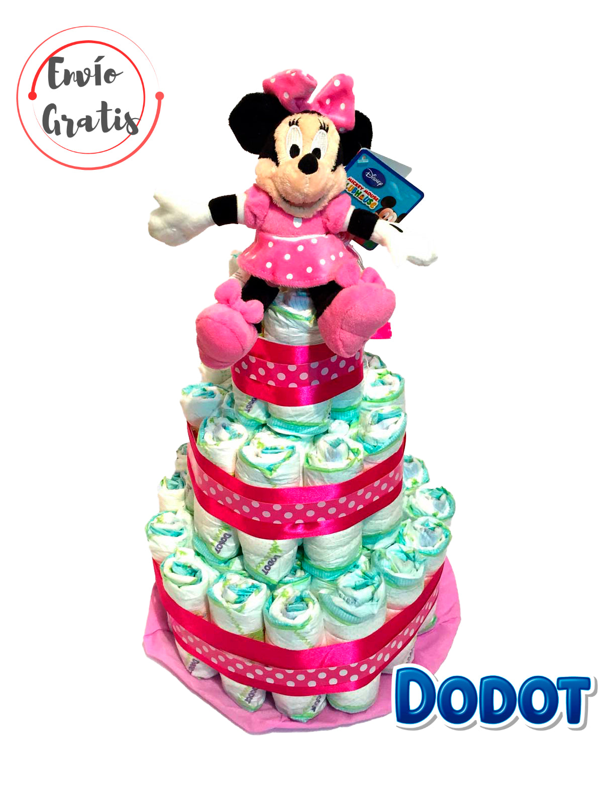 Tarta de pañales DODOT Minnie Mouse Disney