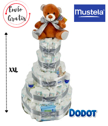 Tarta de pañales DODOT Mustela Magnum XXL