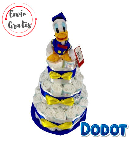 Tarta de pañales DODOT Pato Donald