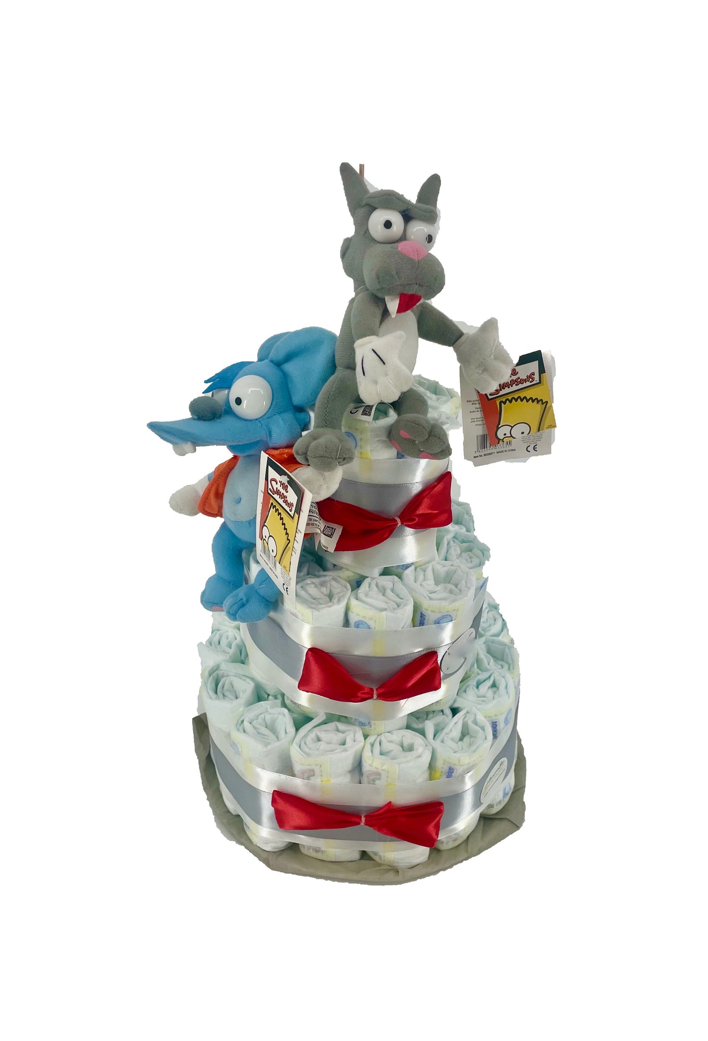 Tarta de pañales Los Simpsons Rasca y Pica