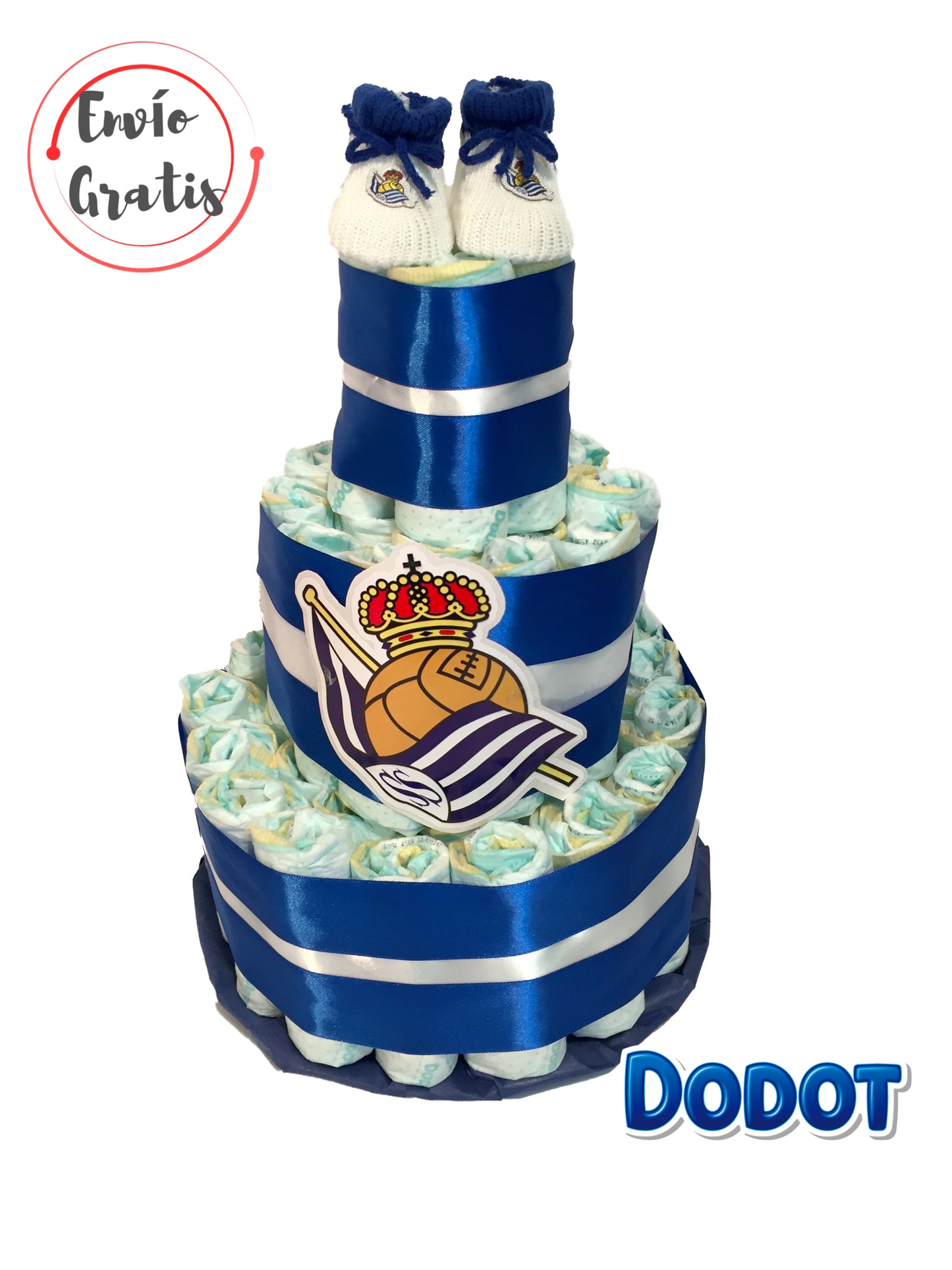 Tarta de pañales DODOT Real Sociedad