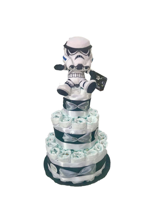 Tarta-de-pañales-Star-wars-Storm-trooper