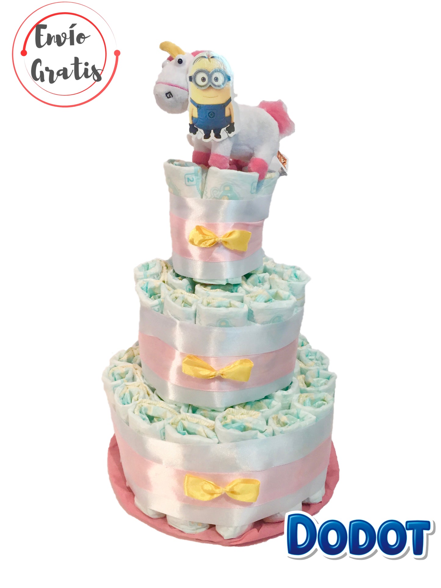 Tarta de pañales DODOT Unicornio Agnes (Despicable me)