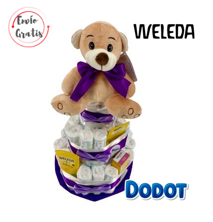 Tarta de pañales DODOT WELEDA