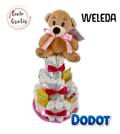 Tarta de pañales DODOT WELEDA