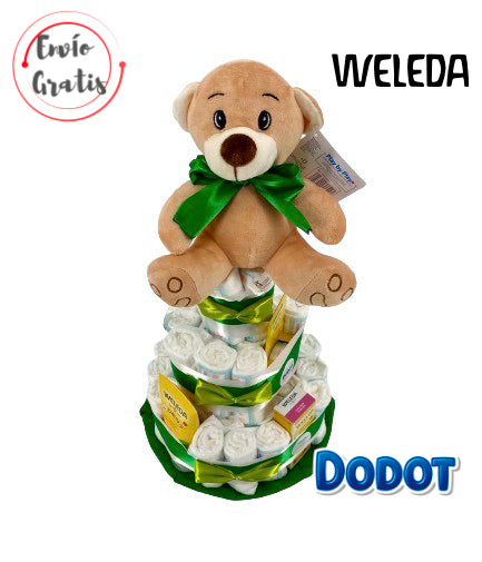 Tarta de pañales DODOT WELEDA